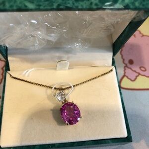 Suzanne Somers Pink and Silver Necklace